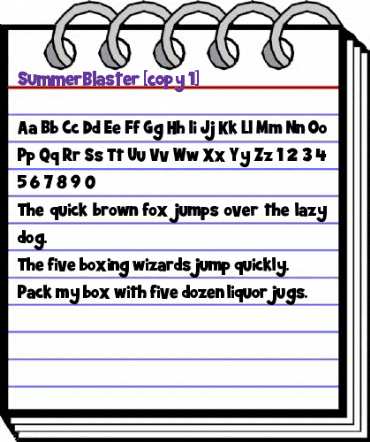 Summer Blaster Regular animated font preview Summer Blaster Regular animated font preview